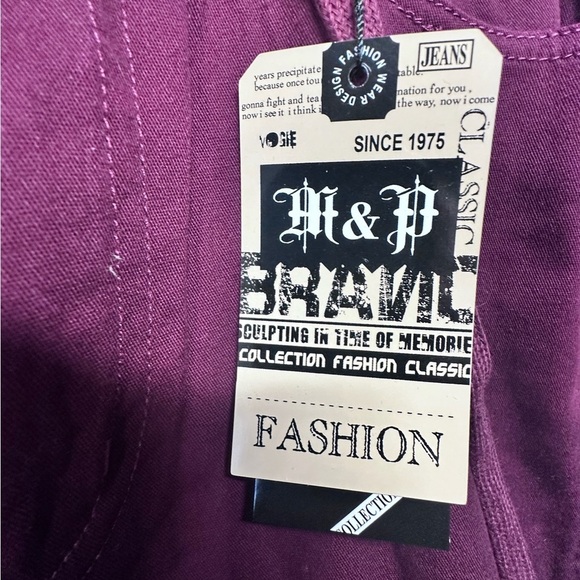 M&P Jogger Pants Jeans Elastic Waistband and Tapered Legs - Picture 3 of 8